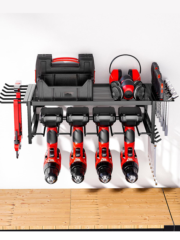 Hand Tools In Workshop - Power Tool Rack Wall Mount Tool