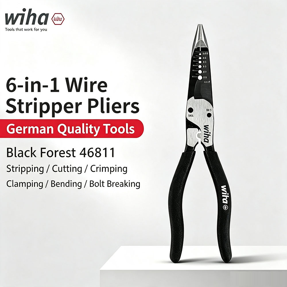 Tools Vn - Wiha 46811 200mm 6‑in‑1 Multi‑Purpose Needle