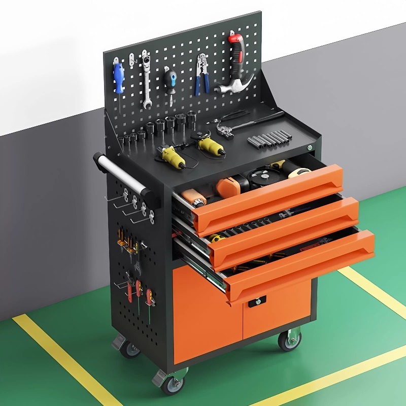 Workshop Tools Cabinet - Auto repair tool cart, drawer, hardware
