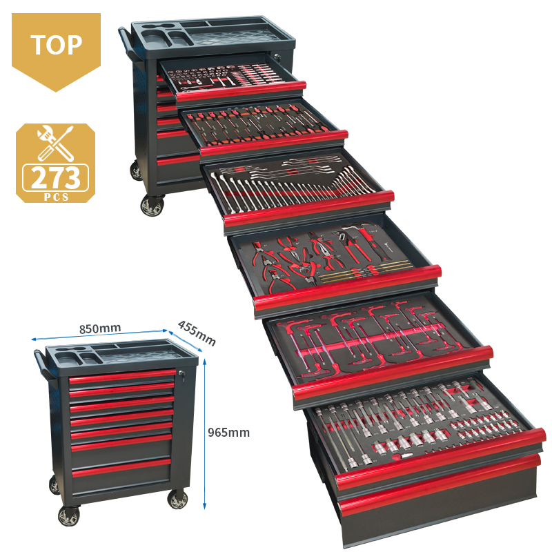 7 Drawer Tool Trolley With 273 - Workshop Tools Cabinet ulasan dan harga