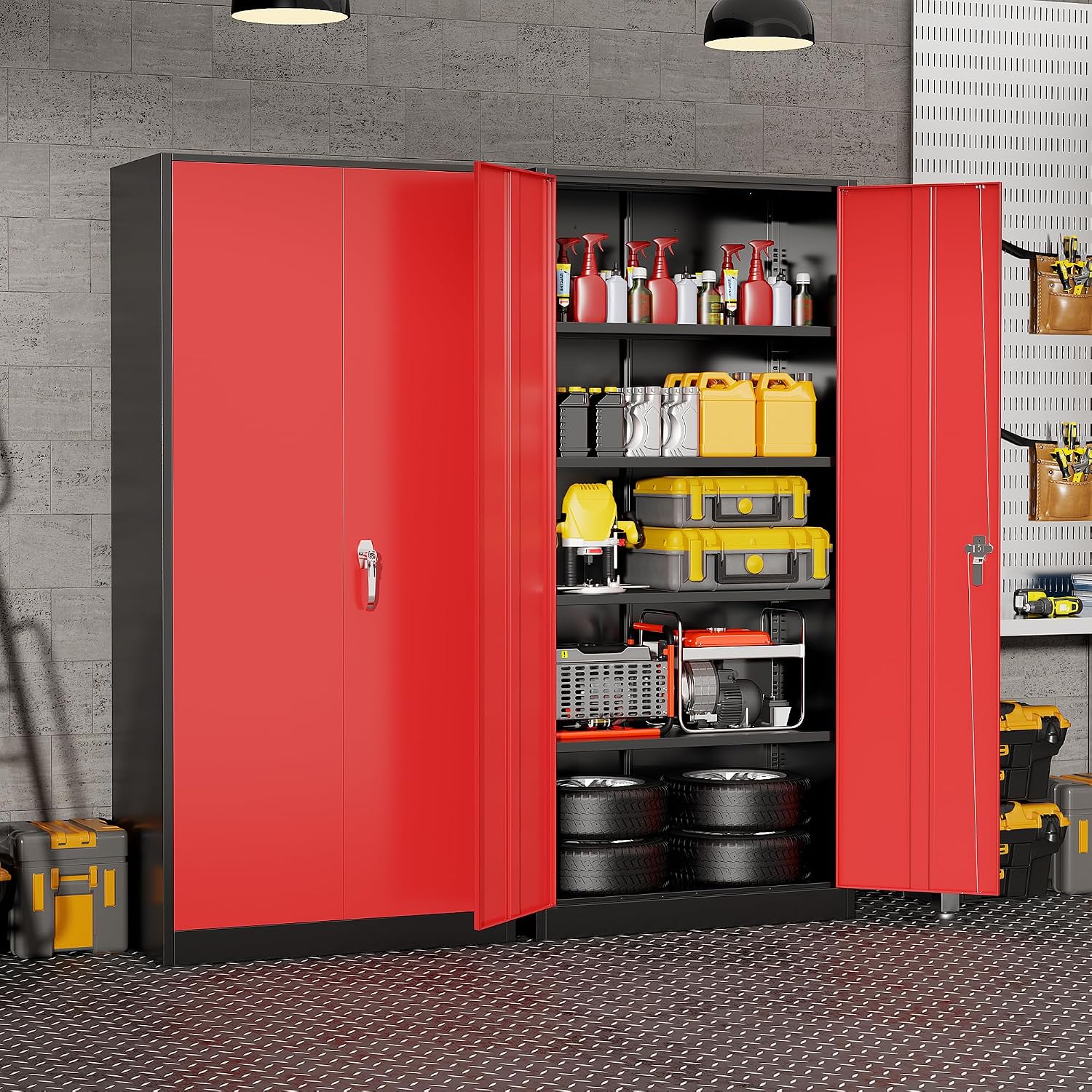 Heavy Duty Metal Garage Storag - Workshop Tools Cabinet ulasan dan harga