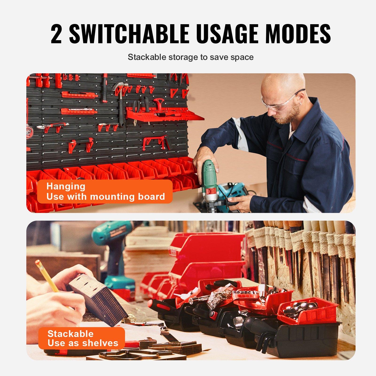 Wall Mounted 30-Bin Plastic Pa - Workshop Tools Wall ulasan dan harga
