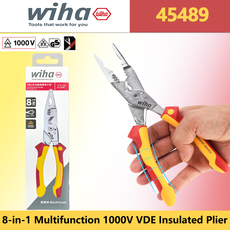 Genuine Wiha 45489 8‑in‑1 Mult - Tools Vn ulasan dan harga
