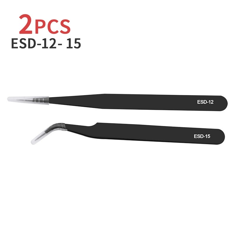 ESD Tweezers Stainless Steel W - Hand Tools In Workshop ulasan dan harga