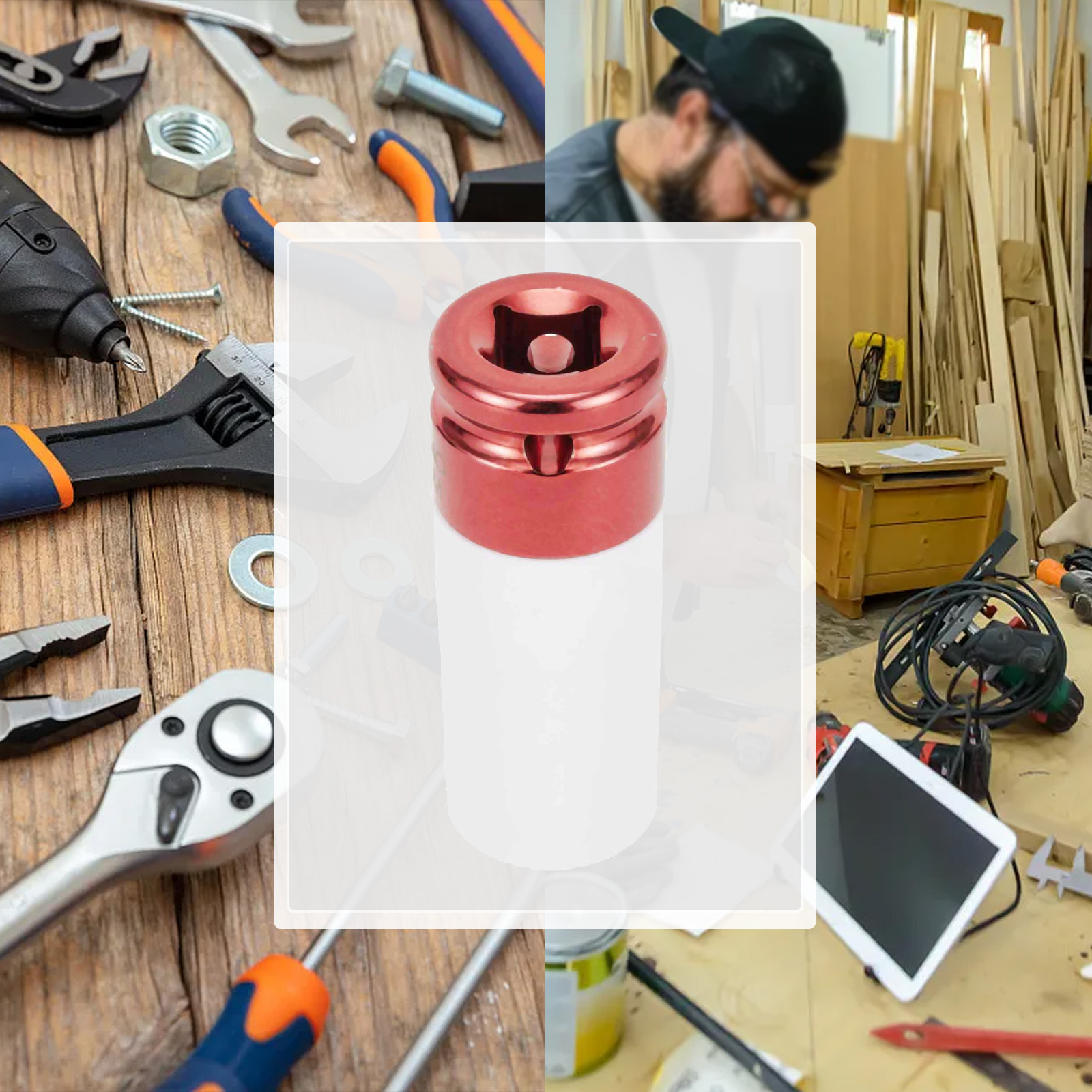 1Pc Metal Socket 17mm 19mm 21m - Hand Tools In Workshop ulasan dan harga