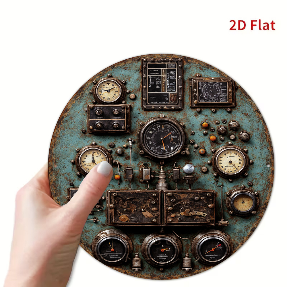 2D Flat Retro Dashboard Round  - Workshop Tools Wall ulasan dan harga