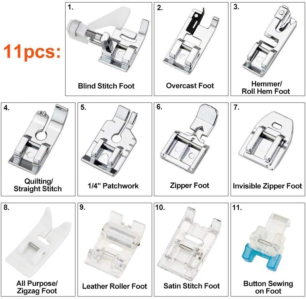 11Pcs Presser Feet Set - Walki - Workshop Tools Machine ulasan dan harga