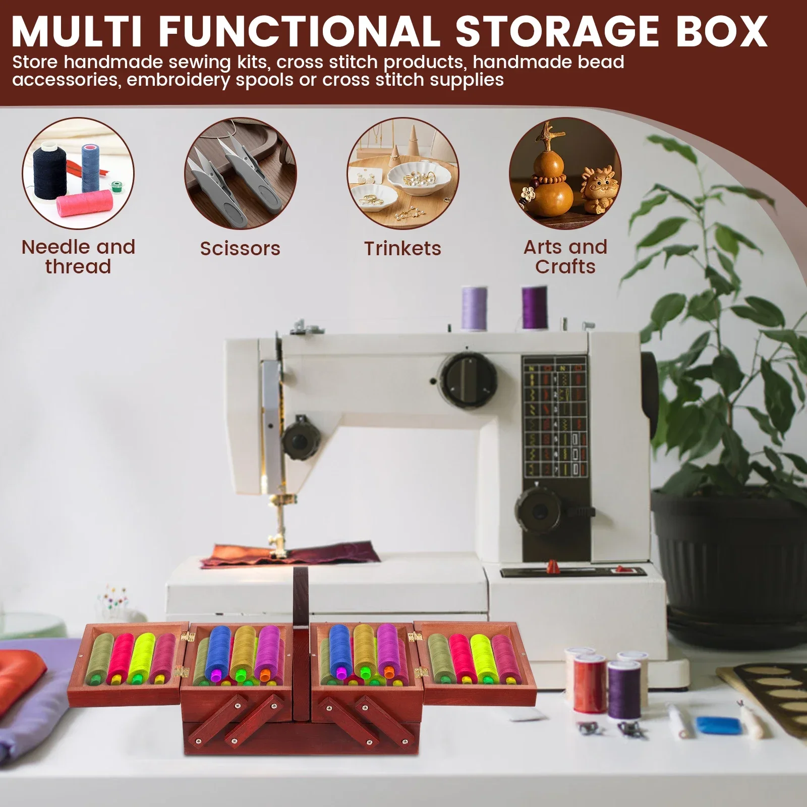 Expandable Sewing Thread Box W - Workshop Tools Cabinet ulasan dan harga