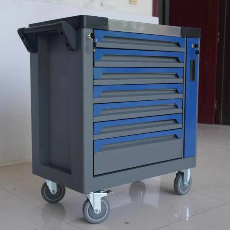 7-Drawer Lockable Rolling Stee - Workshop Tools Cabinet ulasan dan harga